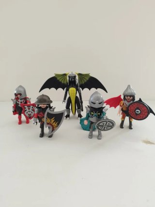 Lote Playmobil: Dragón y Guerreros