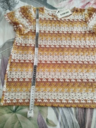 Camiseta Cortefiel Beige y Amarillo