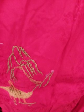 Kimono Vintage Rojo Bordado China nuevo