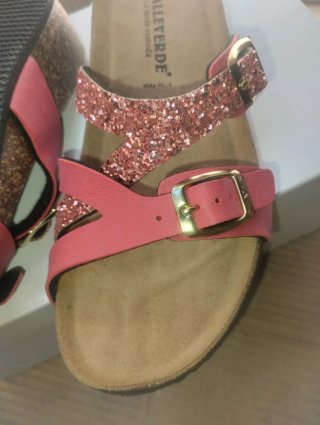 Ciabatte Valleverde Glitter Rosa Taglia 37