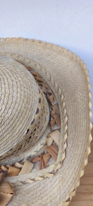 Cappello di paglia donna nuovo-cm.54-Mai usato