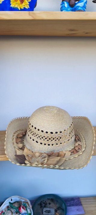 Cappello di paglia donna nuovo-cm.54-Mai usato