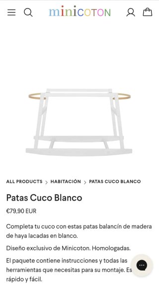 Cuco balancín para bebé