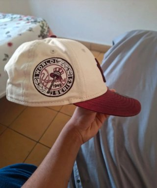 Gorra New Era NY Blanca y Roja