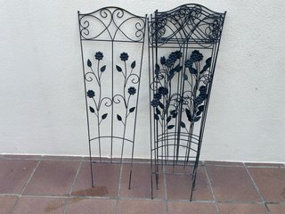 5 Soportes trepadores metálicos decorativos