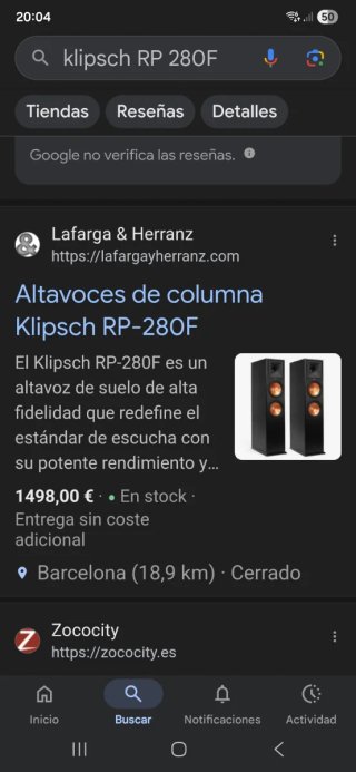 Trío frontal Klipsch negro/dorado
