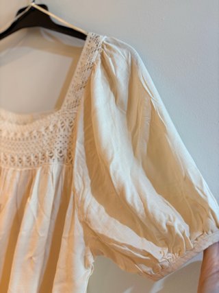 Blusa Springfield Talla 38 Beige Crochet