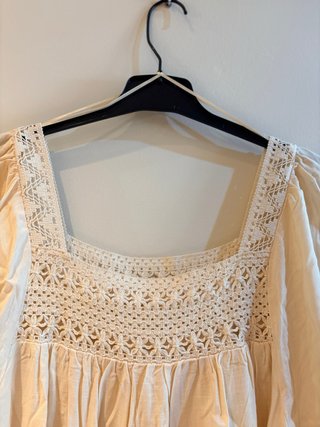 Blusa Springfield Talla 38 Beige Crochet