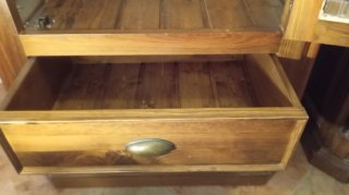 Vitrina / Alacena Madera Maciza Cristal