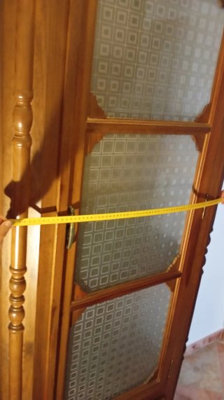 Vitrina / Alacena Madera Maciza Cristal