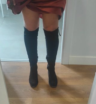 Botas mosqueteras planas negras