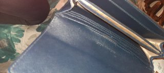 Portafoglio Michael Kors Blu e Oro