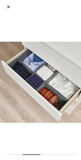 Set de 6 cajas organizadoras Skubb de Ikea