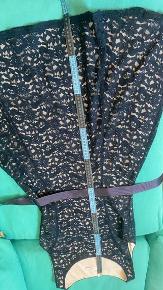 Abito in pizzo blu donna Made in Italy