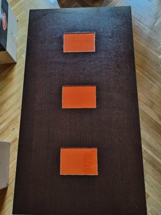 Tavolo da centro rialzabile in legno scuro