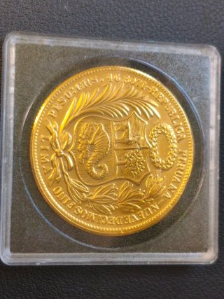 Moneda 100 Soles Perú 1952 (Réplica)