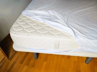 Cama 150cm con somier de madera
