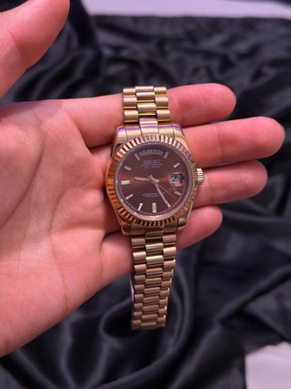 Seiko Day-Date Mod 'Rose Gold Chocolate Dial' 39