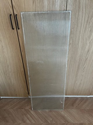 3x Cristal acanalado vintage
