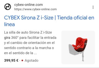 Silla coche Cybex Sirona Z i-Size i-Size.
