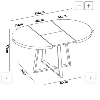 Mesa Comedor Redonda (extensible)