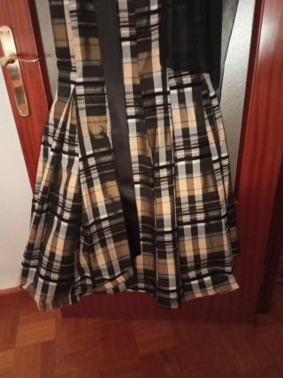 Vestido de fiesta cuadros