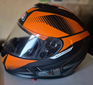 Pareja Cascos NZI INDY Naranja/Negro