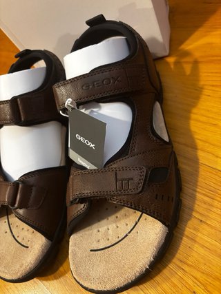 Sandalias Geox Uomo Strada Talla 44 Marrones