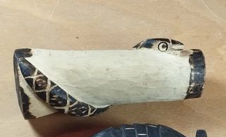 Escultura Cobra / Serpente em Madeira