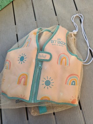 Chaleco flotador piscina niños arcoíris