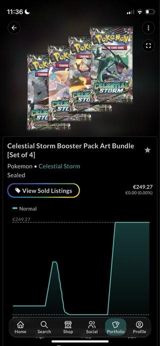 4 Paquetes Pokémon Sol y Luna Tormenta Celestial