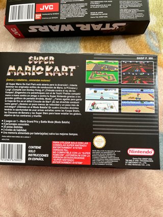 Cajas Super Nintendo: Mario Kart y Star Wars