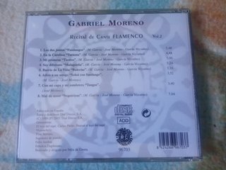 CD Gabriel Moreno - Recital de Cante Flamenco Vol.