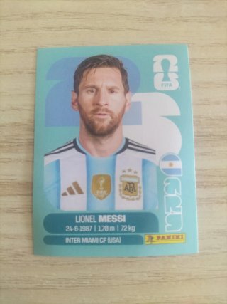 Cromos Messi Mundial 2026 Panini