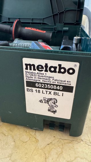 Metabo BS 18 LTX BL I Taladro + 2 Baterías