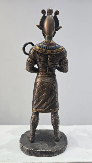 Figura Resina Egipcia Dorada y Verde