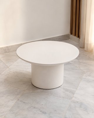 Mesa centro redonda blanca Ø75 cm