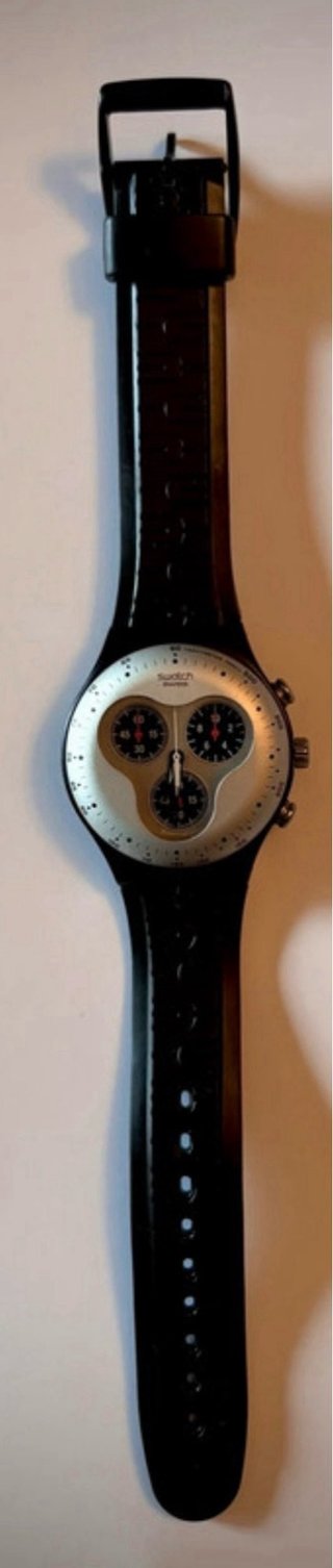 Swatch Irony Chronograph Negro/Plata