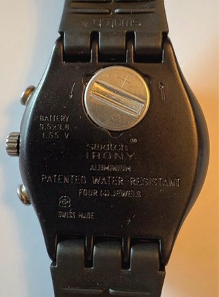 Swatch Irony Chronograph Negro/Plata