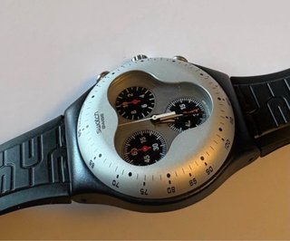 Swatch Irony Chronograph Negro/Plata