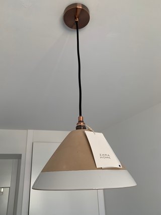 Lámpara Techo Zara Home Beige/Blanco
