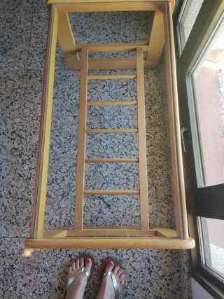 Mesa centro madera y cristal