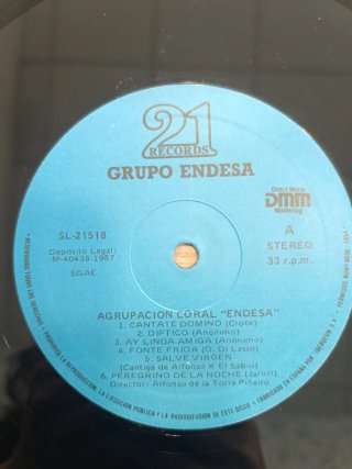 Vinilo Agrupación Coral Endesa