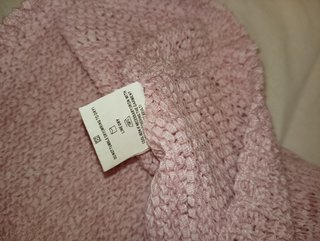 Top de punto rosa Veirjen talla única