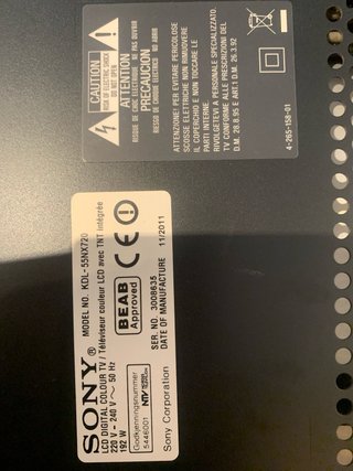 Televisor Sony Bravia 55 Negro/Plata