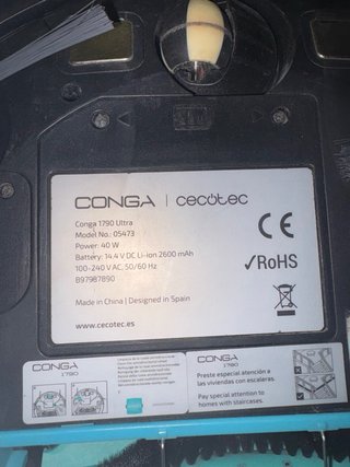 Cecotec Conga 1790 Robot Aspirador