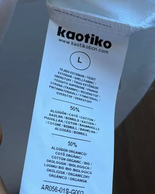 Camiseta Nueva con etiqueta Kaotiko Oversize L