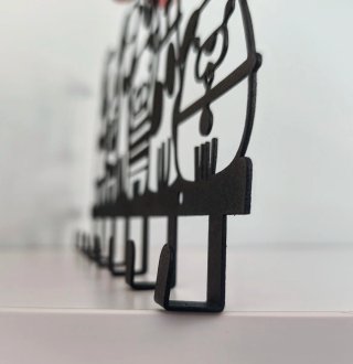 Appendi chiavi cani nero