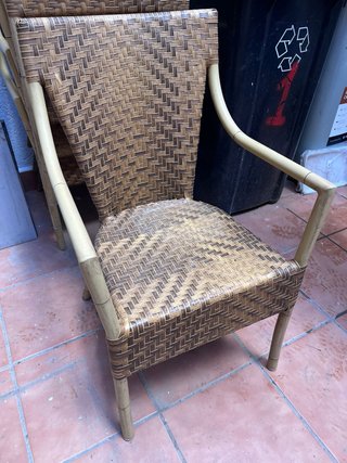 10 Sillas de terraza bambú y ratán