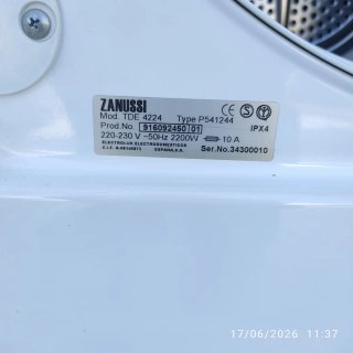 Secadora Zanussi Electronic Sensor
